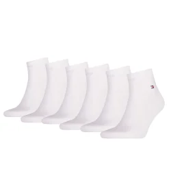 enkelsokken 6 paar quarter white