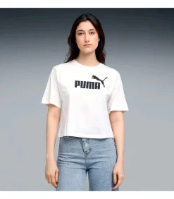 Ess Cropped No. 1 Logo Relaxed Tee