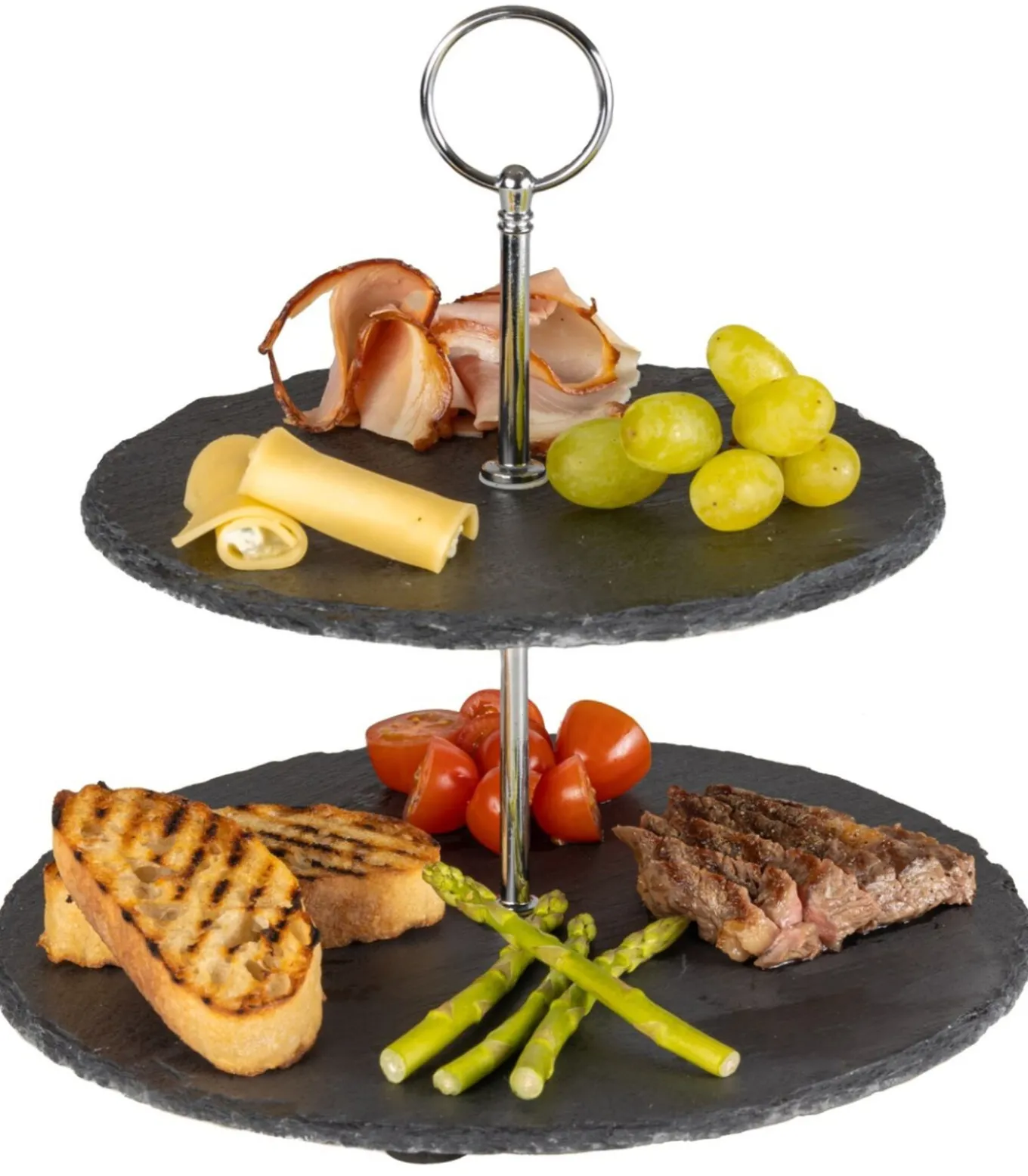 Etagere / Serveertoren Leisteen 2-Laags