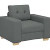 Fauteuil 60 cm stof donkergrijs