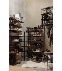 Ferro Schoenenrek - Metaal - Zwart - 80x85x35