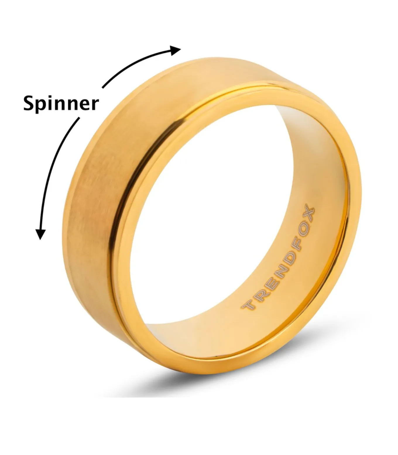 Fidget Ring - Spinner - Goud Kleurig - Staal