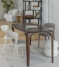 Fiore Eettafel - Mango Hout - Walnoot - 76x190x95