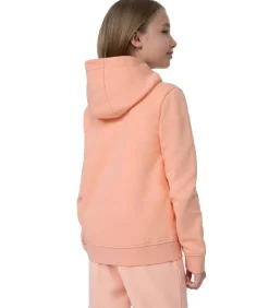 4FJSS23TSWSF216 - Trui met kap Met Volledige Ritssluiting - Roze