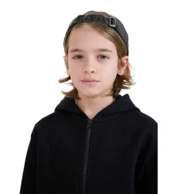 4FJWMM00TSWSM1859 - Trui met kap Met Volledige Ritssluiting - Zwart