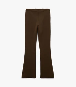 Flared Joggingbroek Met Ceintuur Katoen