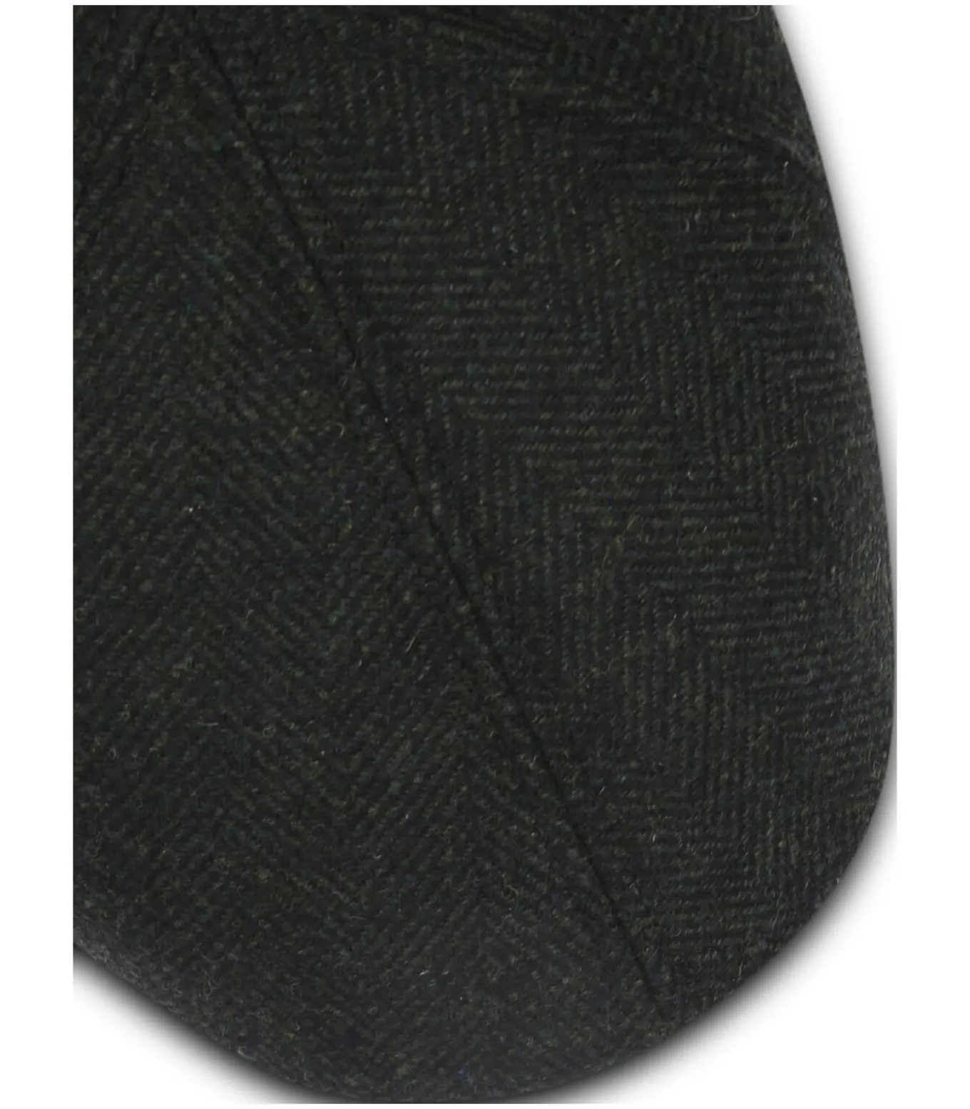 Flat Cap Wool Herringbone Donkergroen