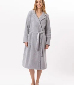 Fleece badjas met overslag ESSENTIEL H65A