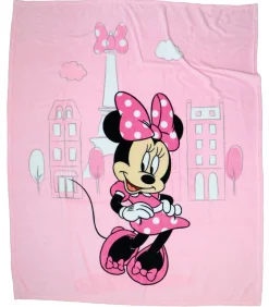 Fleecedeken bedrukt extra zachte 100% polyester, MINNIE SHOPPING
