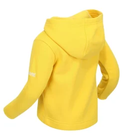 FLORAL - Trui met kap - Citrusgeel