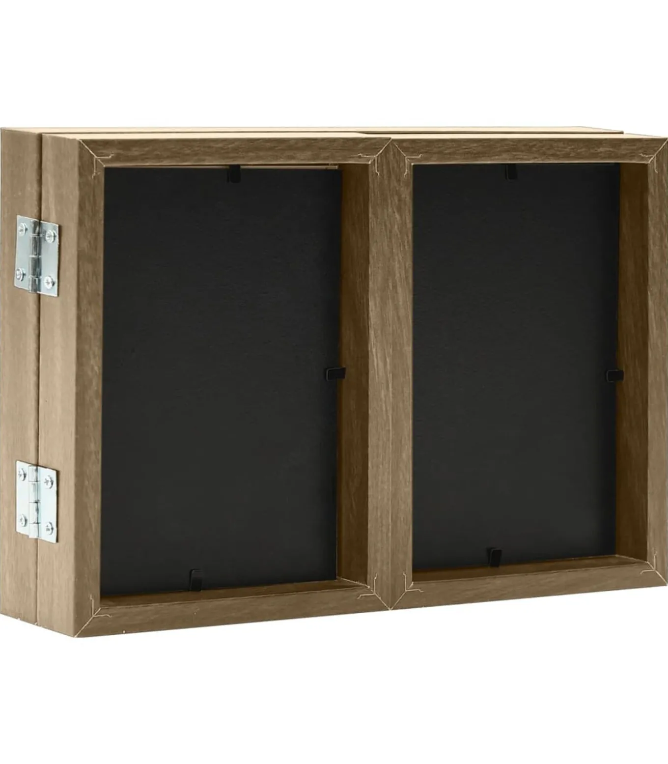 Fotolijst drieluik 28x18 cm+2x(13x18 cm) lichtbruin