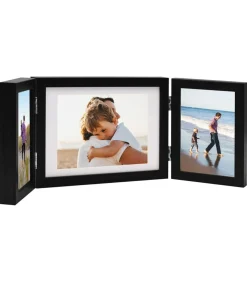 Fotolijst drieluik 22x15 cm+2x(10x15 cm) zwart