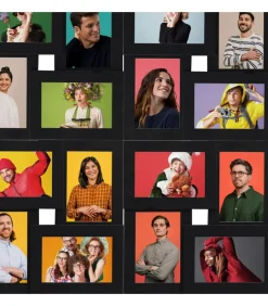 Fotolijst voor 24x(10x15 cm) foto MDF zwart