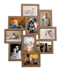 Fotolijst voor 10x(13x18 cm) foto MDF lichtbruin