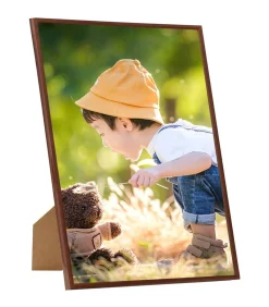 Fotolijsten 5 st voor wand of tafel 70x90 cm MDF bronskleurig