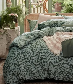 Gaïa - Bedlinnenset Dekbedovertrek + rechthoekige kussensloop in katoen