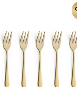 Gebaksvorkjes Austin - Vintage Goud - 6 stuks
