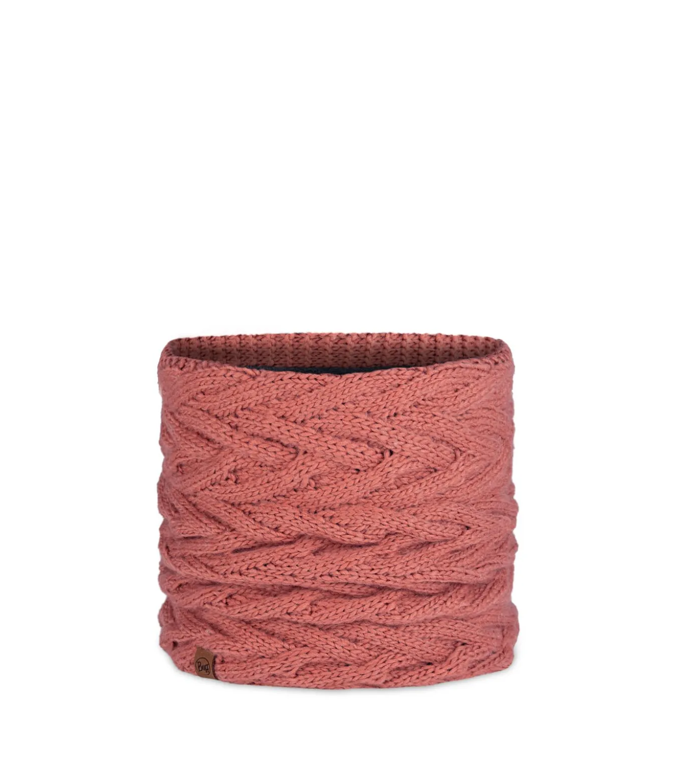 Gebreide & fleece nekwarmer Caryn Crimson