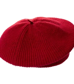 Gebreide baret voor dames Soft Touch Rood