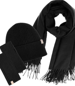 Gebreide dameswanten Zwart