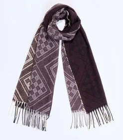 Gebreide rechthoekige sjaal CREEK