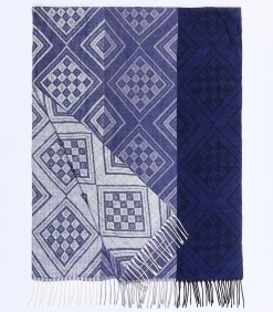 Gebreide rechthoekige sjaal CREEK