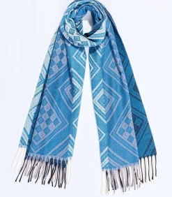 Gebreide rechthoekige sjaal CREEK