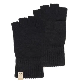 Gebreide vingerwanten voor dames Zwart