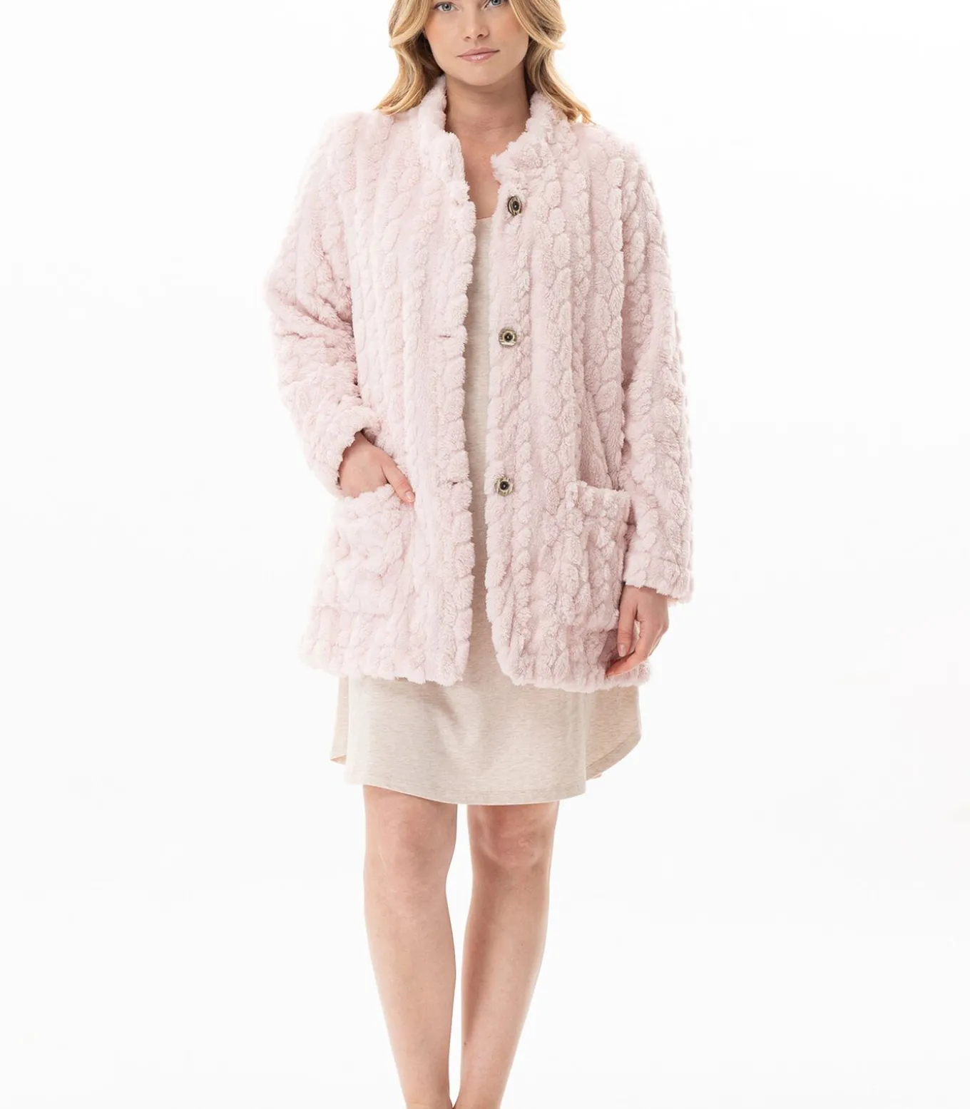 Geknoopt jasje met gevlochten effect ESSENTIEL 174