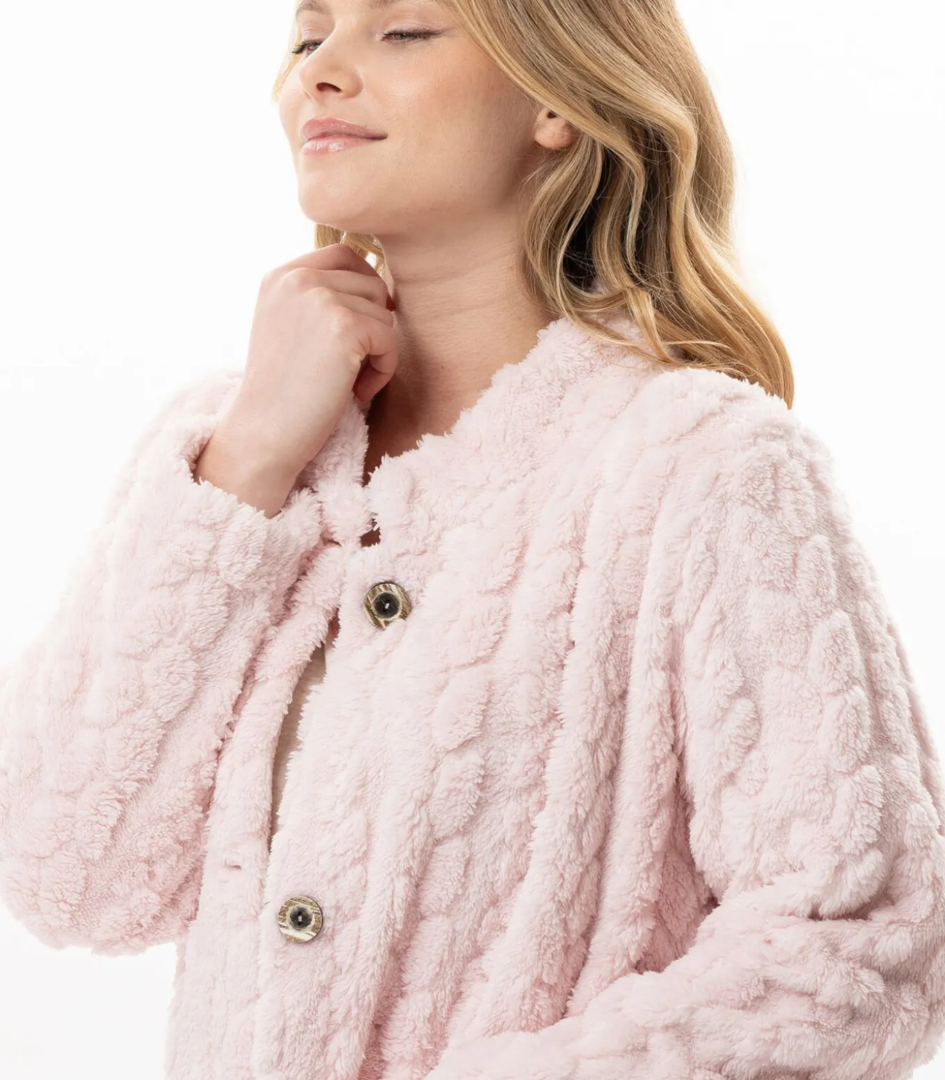 Geknoopt jasje met gevlochten effect ESSENTIEL 174