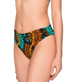 Geplooid zwembroekje 5cm EMERALD