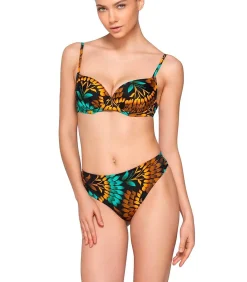 Geplooid zwembroekje 5cm EMERALD