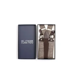 Geruite Bretels Bruin