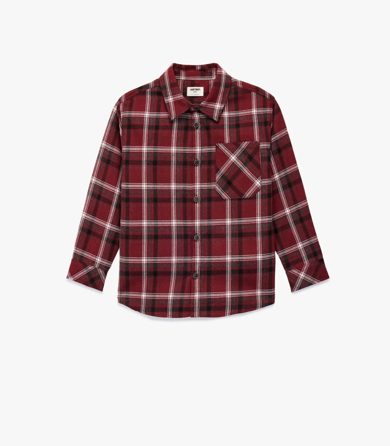 Geruite Heren Kinderen Overhemd Lange Mouwen