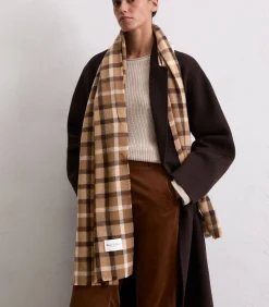 Geruite wollen sjaal