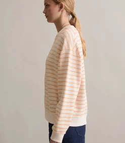 Gestreept oversized sweatshirt