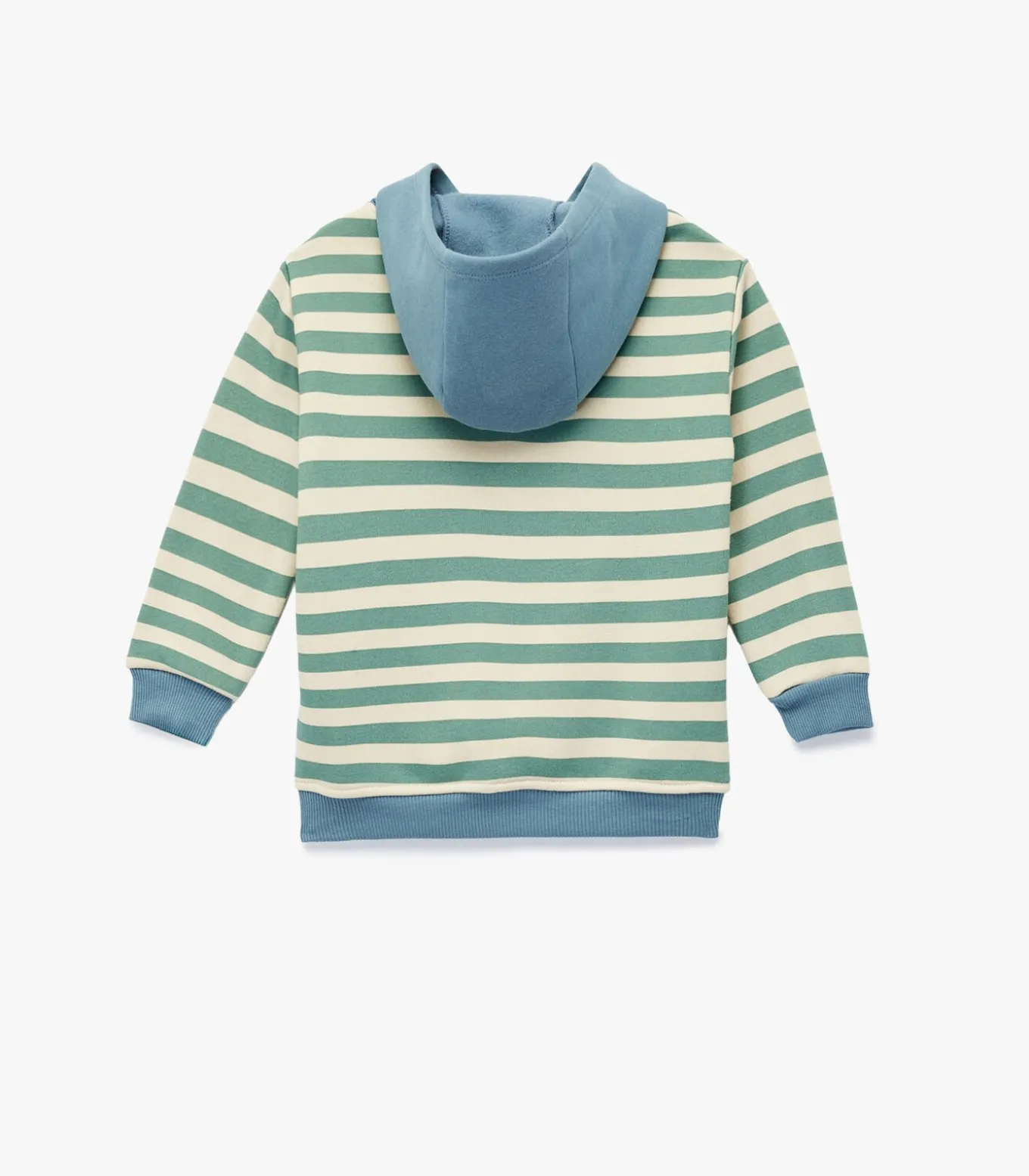 Gestreepte Kindertrui met Kap en Leeuwenprint