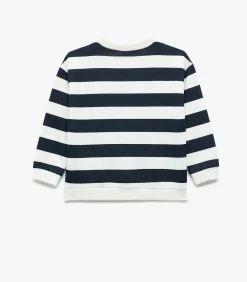 Gestreepte Sweater Lange Mouwen Dino Blauw Baby