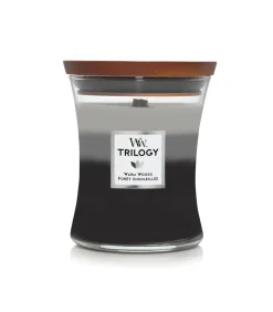 Geurkaars Trilogy Warm Woods Medium Candle