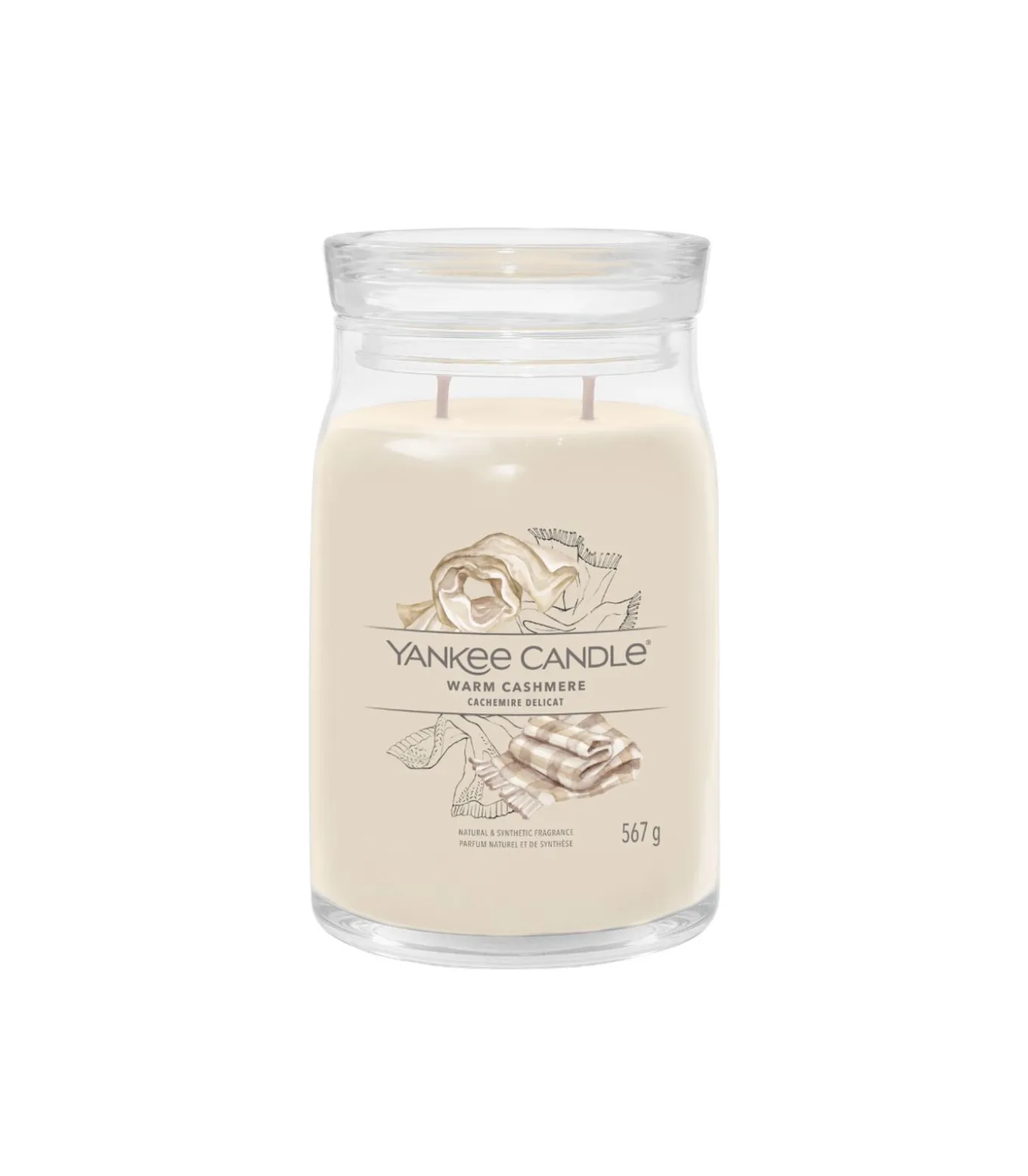 Geurkaars Warm Cashmere Signature Large Jar