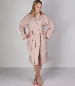 Gewafelde Badjas Misty Pink