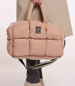 Gewatteerde handtas Licht beige OS
