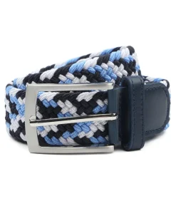 Geweven Riem Navy Blauw