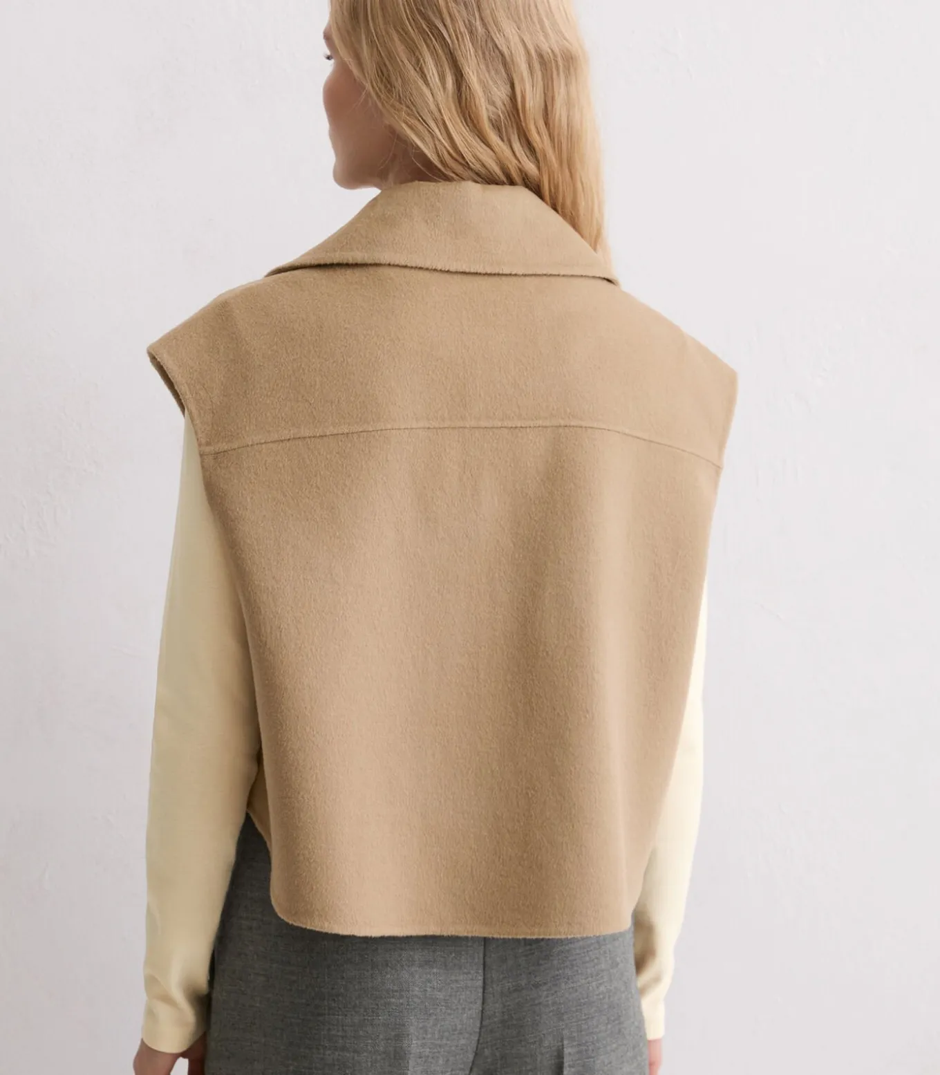 Gilet met rits relaxed