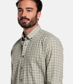 Giordano Brando Flanel Overhemd – Groen