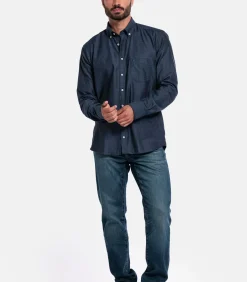 Giordano Brando Flanel Overhemd – Navy
