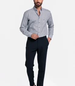 Giordano Ivy Overhemd – Navy Print