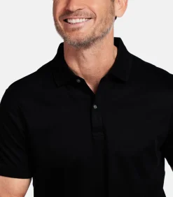 Giordano Lino Liquid Cotton Polo – Zwart