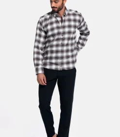 Giordano Loretto Flanel Overhemd – Donkerbruin
