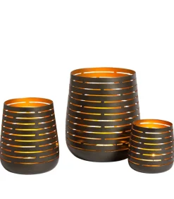 Gladys - Theelichthouder - Zwart